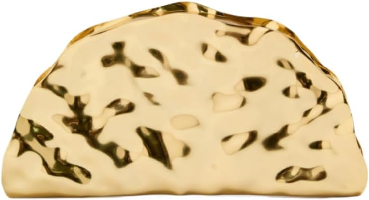 Luxury Metal Shell Clutch Purse, Gold, Evening Wedding Party Handbag with Snake Strap, Women's Fa... | Amazon (US)