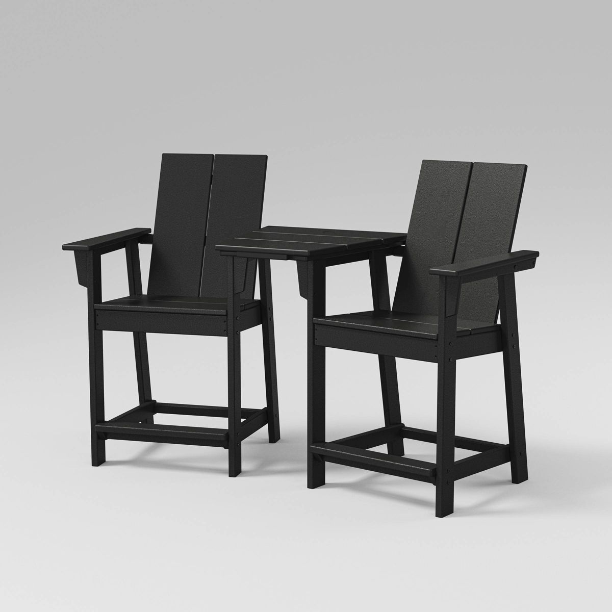 Moore 3pc POLYWOOD Patio Counter Chair Set with Connecting Table - Threshold™ | Target