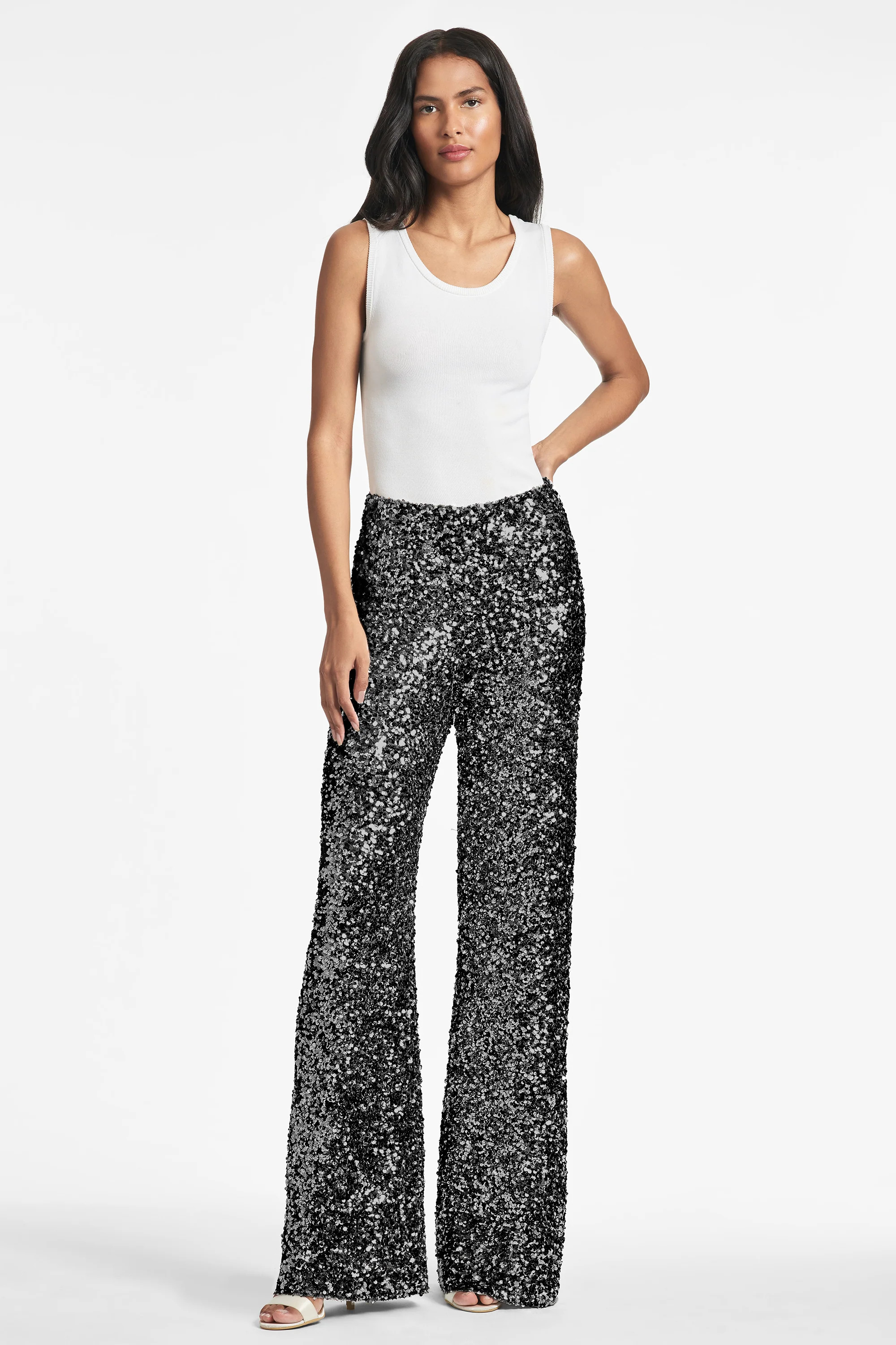 Alli Pant - Black Sequins | Sachin and Babi