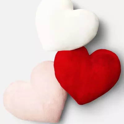 Oversized heart outlet pillow