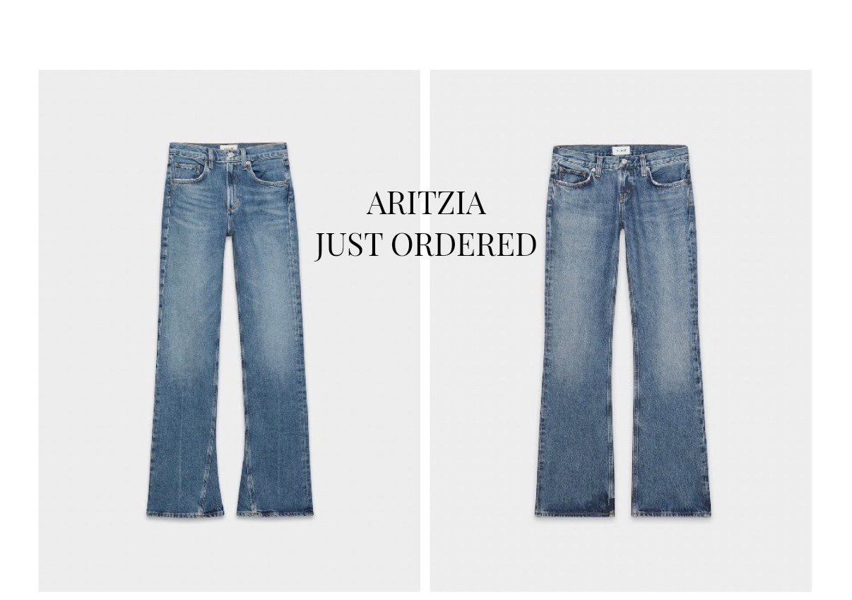 Aritzia NEW low rise boot cut jeans size 25 and the on sale midrise kick boot in a 24! In curve I size down

#LTKselfcare #LTKootd #LTKSaleAlert