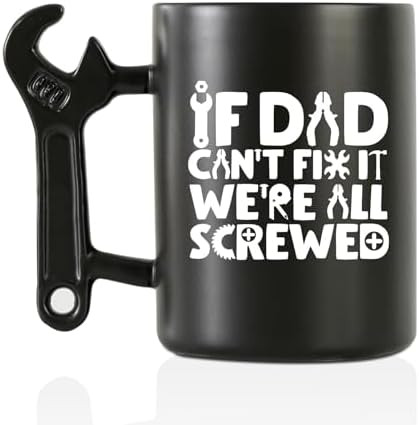 Onebttl Coffee Mug With Wrench Spanner Handle - Dad Gifts From Daughter and Son, 13.5oz Funny Cer... | Amazon (US)