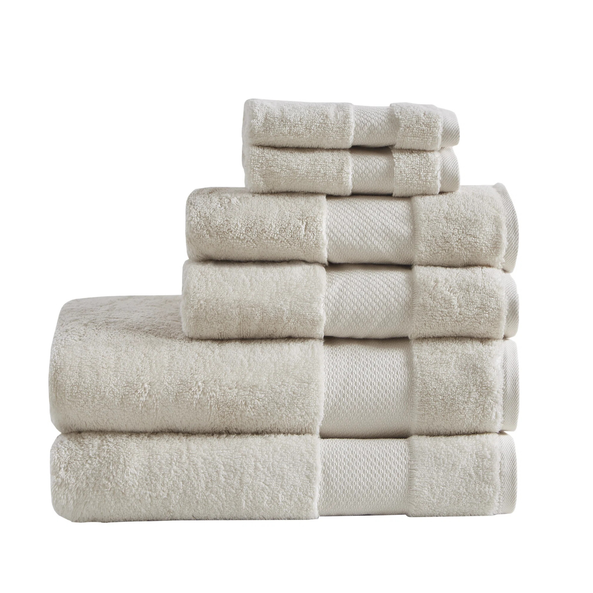 Turkish 6 Piece 100% Cotton Oversized Towel Set | Wayfair North America