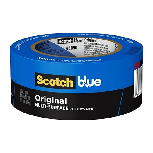 ScotchBlue Original Multi-Surface Painters Tape, 2 Inch Wide (1.88 In. x 60 Yds), 1 Roll Blue Pai... | Amazon (US)