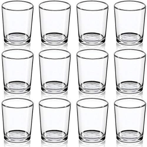 DARJEN Votive Candle Holders Set of 12 - Glass Votives Holder - Clear Tealight Candle Holder Bulk... | Amazon (US)