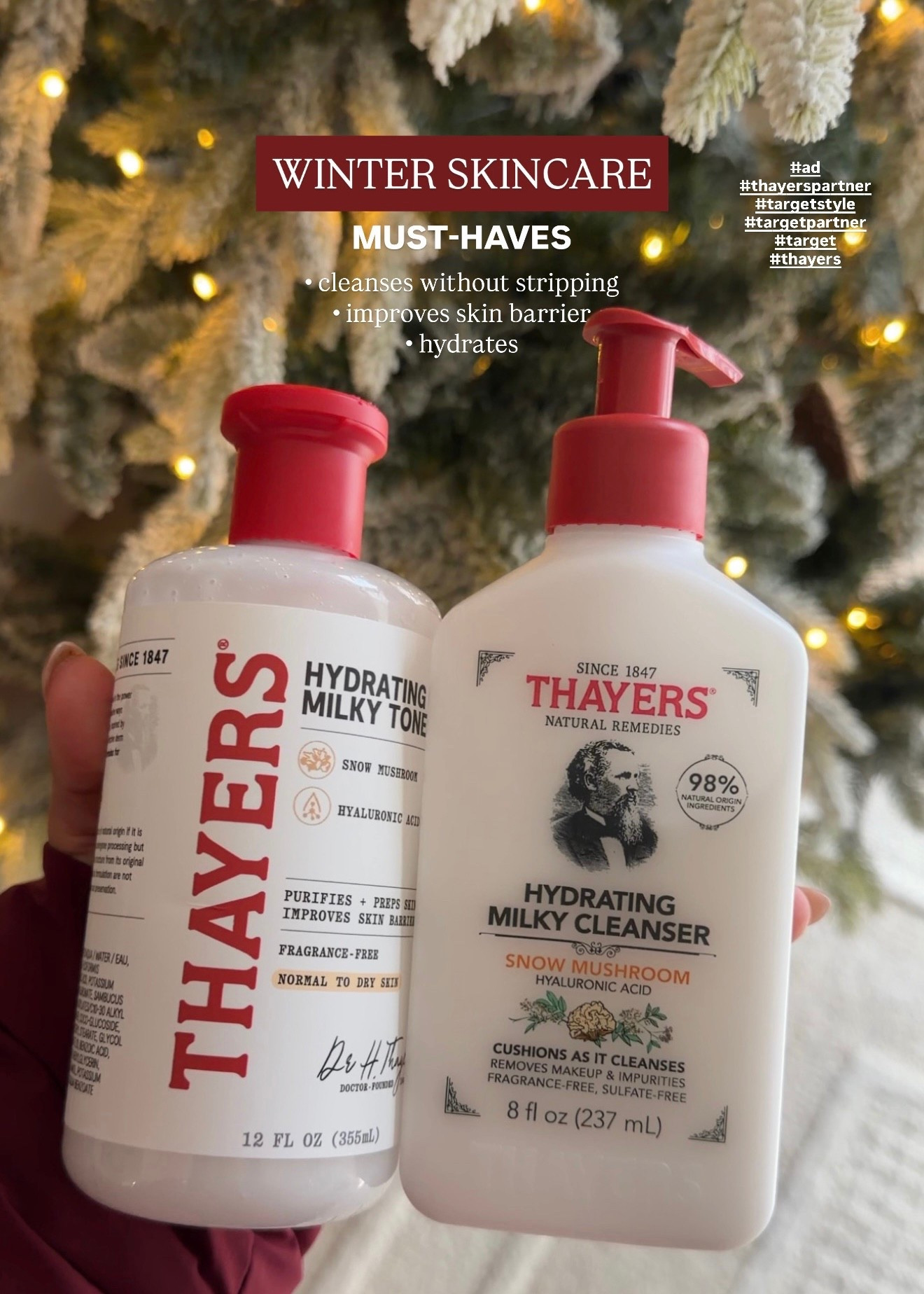 #ad Current winter layers 🖤🧣 @thayers Milky Cleanser & Toner found at @target  #thayerspartner #targetpartner #ad #thayers #targetstyle @shop.ltk #liketkit #target



#LTKHoliday