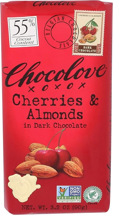 Chocolove, Chocolate Bar Dark Cherry & Almond, 3.2 oz | Amazon (US)