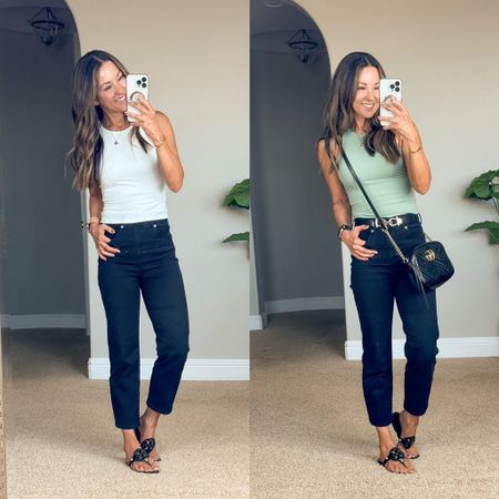 Casual Spring Outfit

I am wearing size S white and sage high neck tank top, 0 short straight ankle jeans - TTS!

Fashion  Fashion find  Fashion favorites  Spring style  Spring outfit  Summer fashion  Tank top  Jeans  Black jeans  Sandals  Accessories  EverydayHolly

#LTKstyletip #LTKover40 #LTKSeasonal