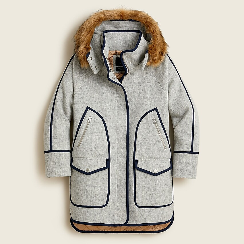 Summit parka in Italian stadium-cloth wool | J. Crew US
