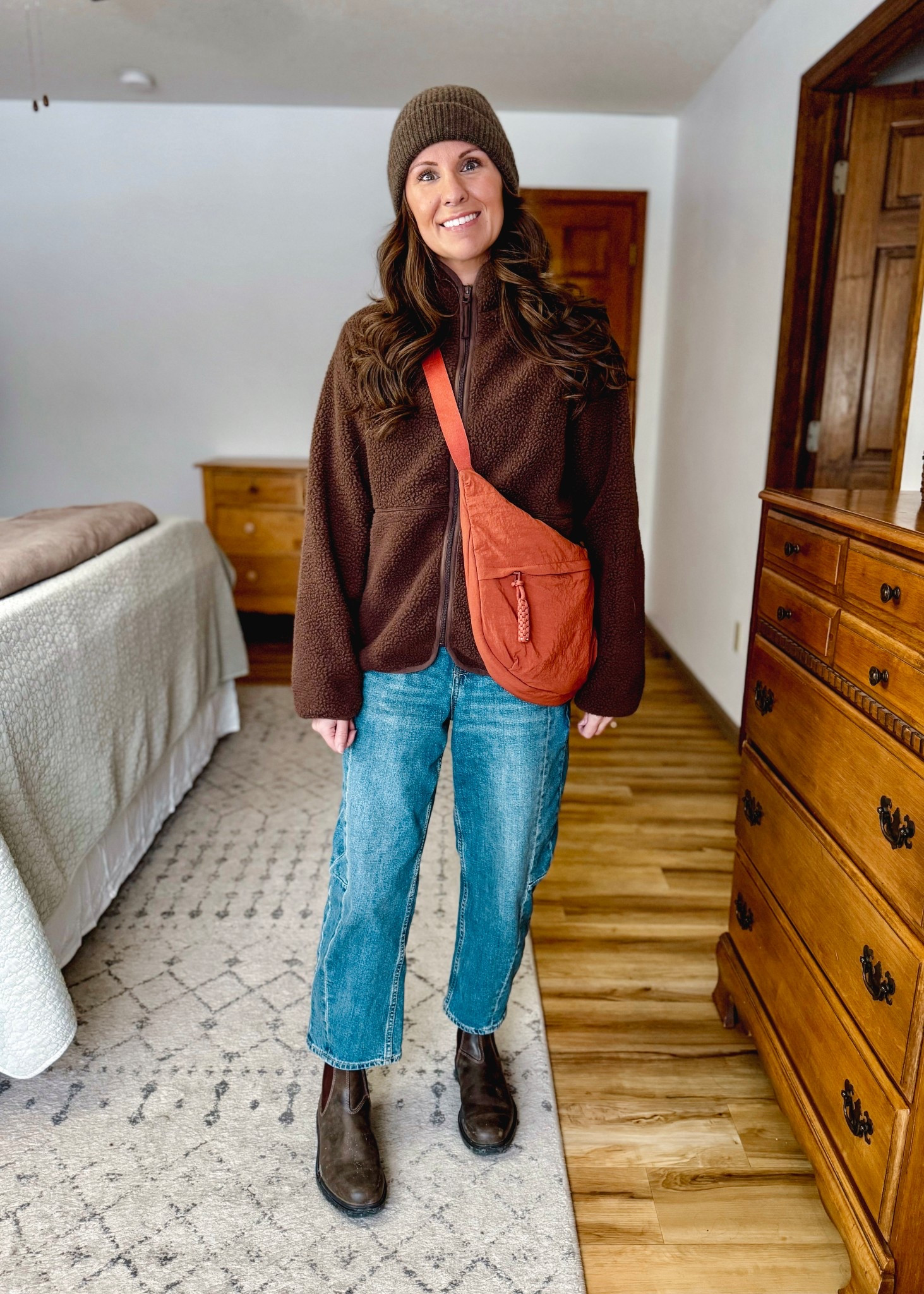 Wearing xs in my Henley (sold out in my grey color, but they brought it back in other colors so it’s linked and also some similar items!) and 0 petite in my jeans. My blundstone boots are size 6

#LTKgrwm #LTKootd #LTKPetite