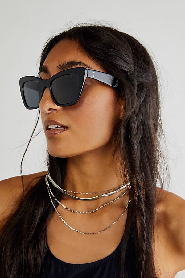 Olive Polarized Sunglasses by Free People, Black, One Size | Free People (Global - UK&FR Excluded)