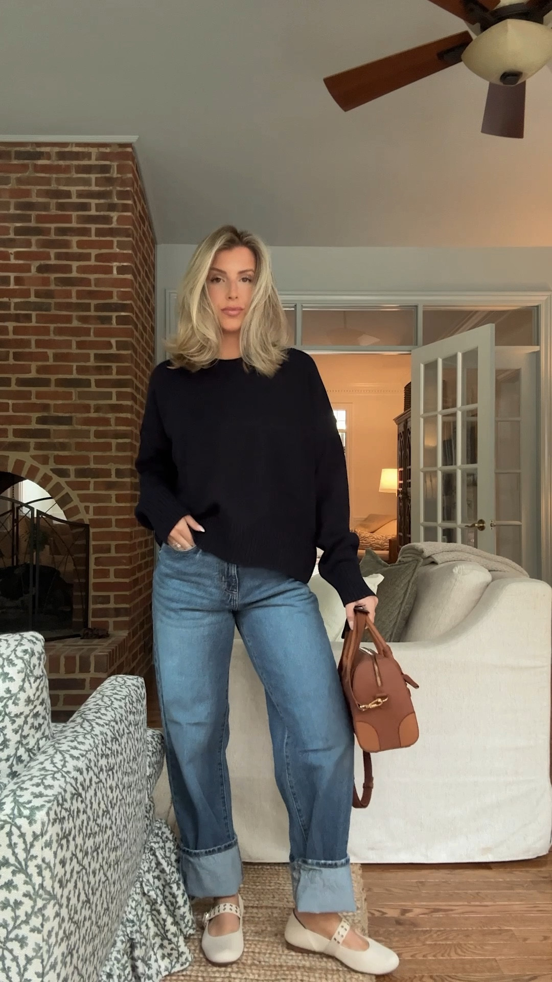 Easy spring mom outfit! Wearing 2 in jeans and medium in sweater! 

#LTKSeasonal #LTKFindsUnder50 #LTKStyleTip