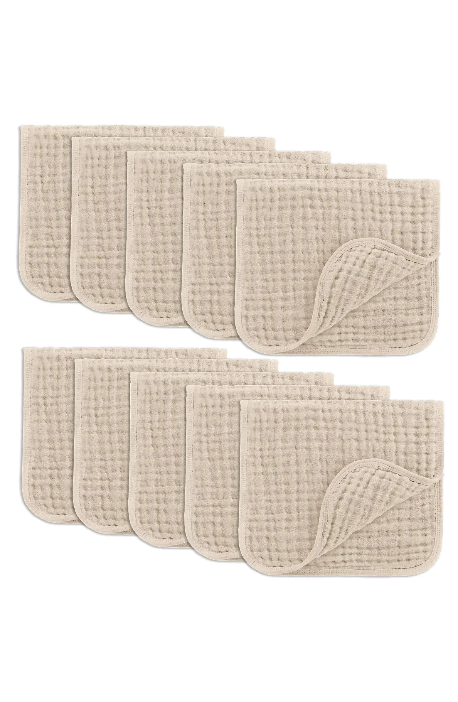 Muslin Burp Cloths - Pack of 10 | Nordstrom