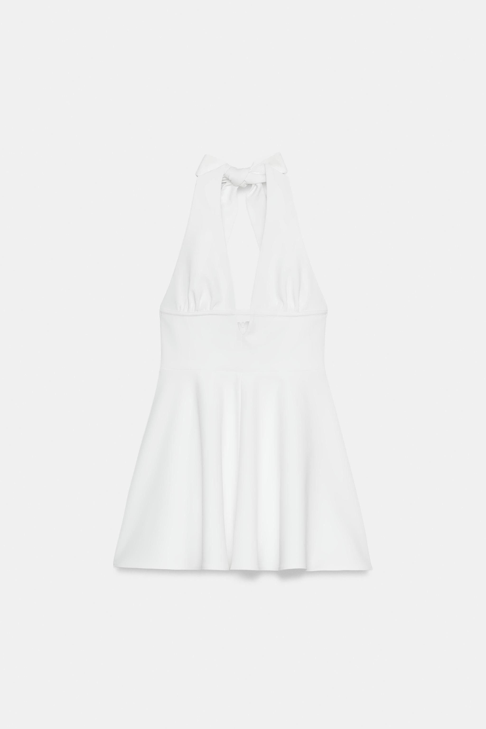 HALTER DRESS WITH CAPE SKIRT | Zara UK