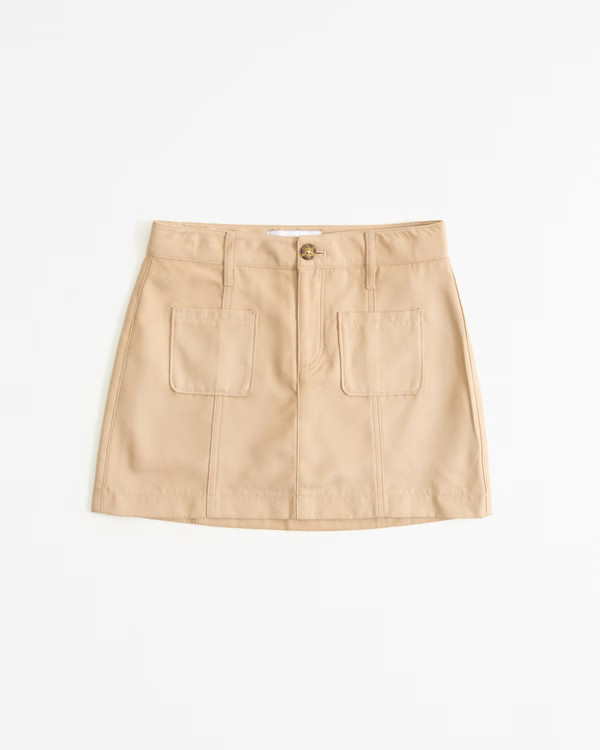 faux suede skort | Abercrombie & Fitch (US)