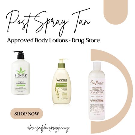 Just had a spray tan and now you need an approved body lotion?! Don’t worry, I gotchu!

These are all drug store, affordable, approved body lotions! 

Remember applying body lotion 2x a day post spray tan will help keep your body moisturized and the longevity of your tan. 

#LTKwedding #LTKbeauty #LTKfindsunder50