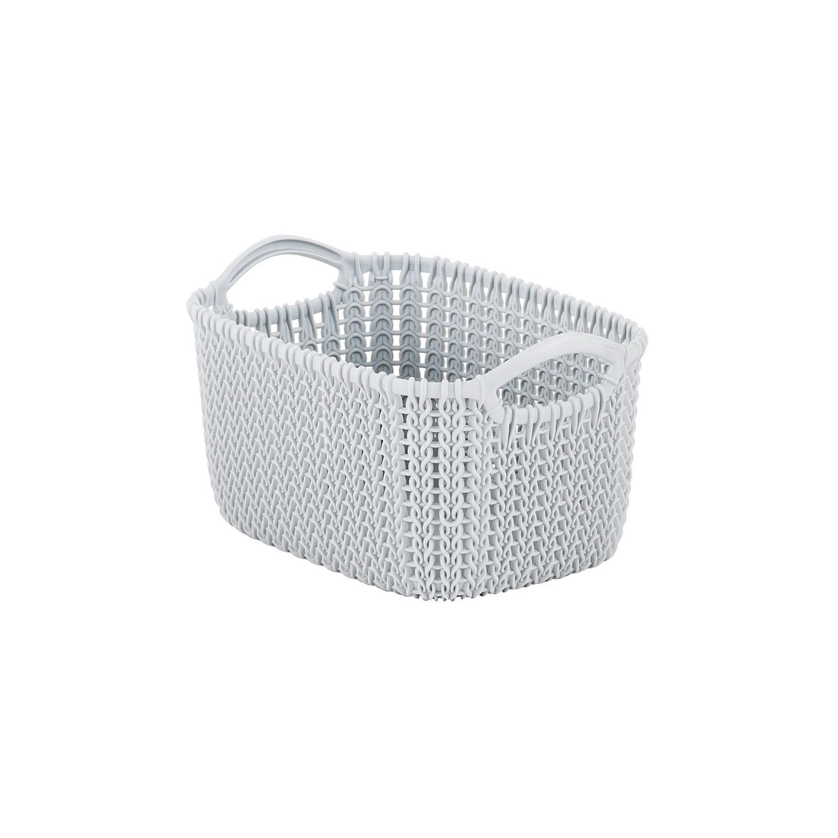 Curver Small Knit Basket Cloudy Grey | The Container Store