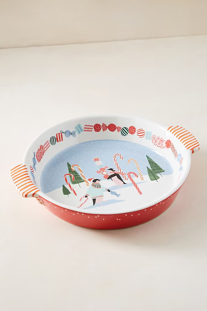 George & Viv Very Merry Pie Dish | Anthropologie (US)