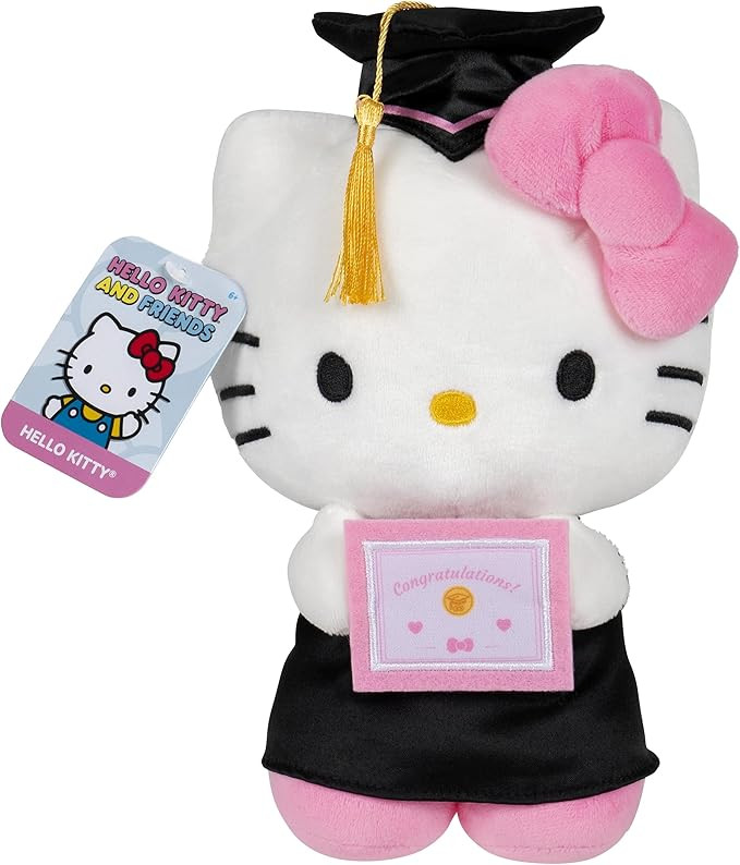 Hello Kitty and Friends, 8-Inch Graduation Hello Kitty Plush - Officially Licensed Sanrio Product... | Amazon (US)