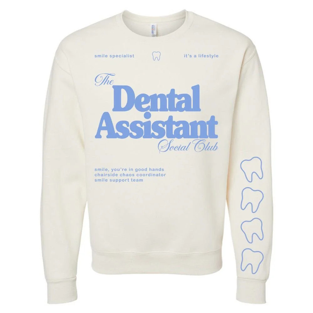‘Dental Hygienist Social Club' Crewneck Sweatshirt | United Monograms