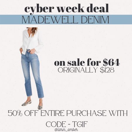 Just bought! 50% off at Madewell with code TGIF

Madewell / denim / on sale / gifts for her / holiday gift guide / Christmas gifts /  Christmas outfit / cyber week / Black Friday 



#LTKstyletip #LTKHoliday #LTKsalealert