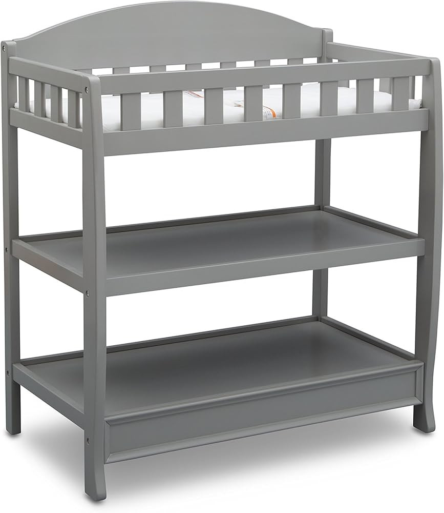 Delta Children Infant Changing Table with Pad, Grey | Amazon (US)