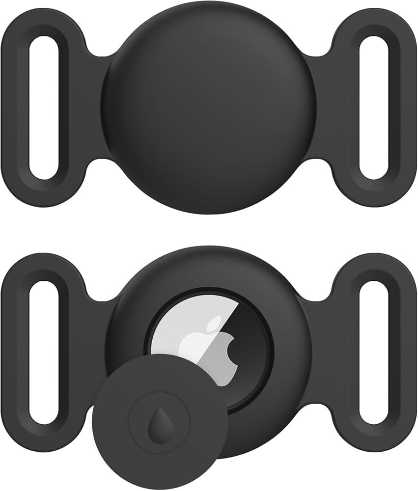 Airtag Dog Collar Holder for Apple Airtag Dog Tracker, 2 PACK GPS Tracking Accessories Anti-Lost ... | Amazon (US)