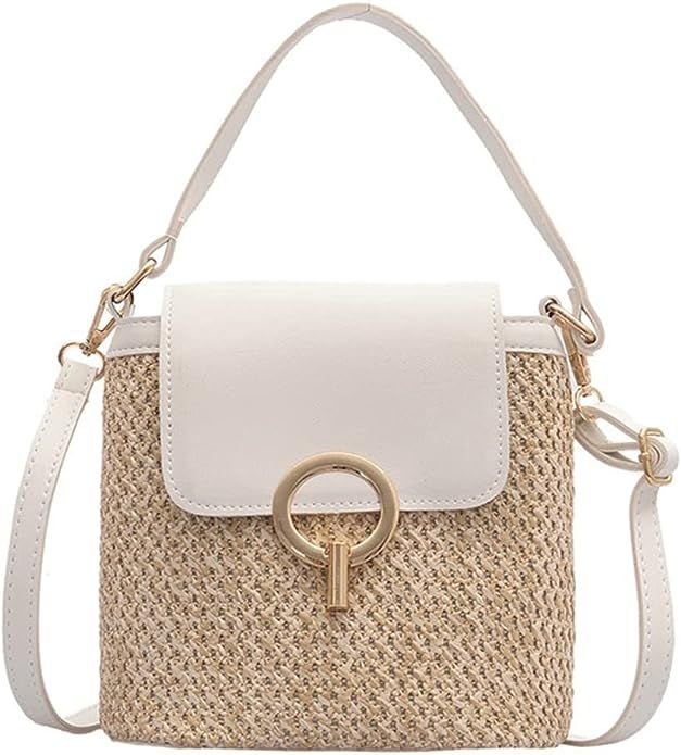 Crossbody Bag for Women Straw Beach Bag Hobo Bag Satchel Bag Tote Handbags Travel Bag Cute Evenin... | Amazon (US)