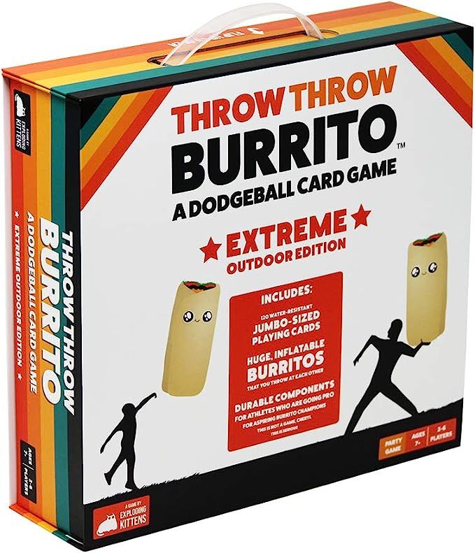 Throw Throw Burrito by Exploding Kittens: Extreme Outdoor Edition - A Dodgeball Card Game - Famil... | Amazon (US)