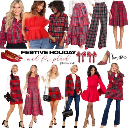 Festive Christmas looks Christmas plaid plaid outfit ideas red plaid holiday outfit ideas red plaid Christmas outfit ideas outfits under $10

#LTKHoliday #LTKunder100 #LTKSeasonal