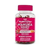 Wedderspoon Manuka Honey Immunity Gummies Vitamin C & Probiotic Support 90 Chewables, Mixed Berry | Amazon (US)