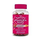 Wedderspoon Manuka Honey Immunity Gummies Vitamin C & Probiotic Support Chewables, Mixed Berry, 90 c | Amazon (US)