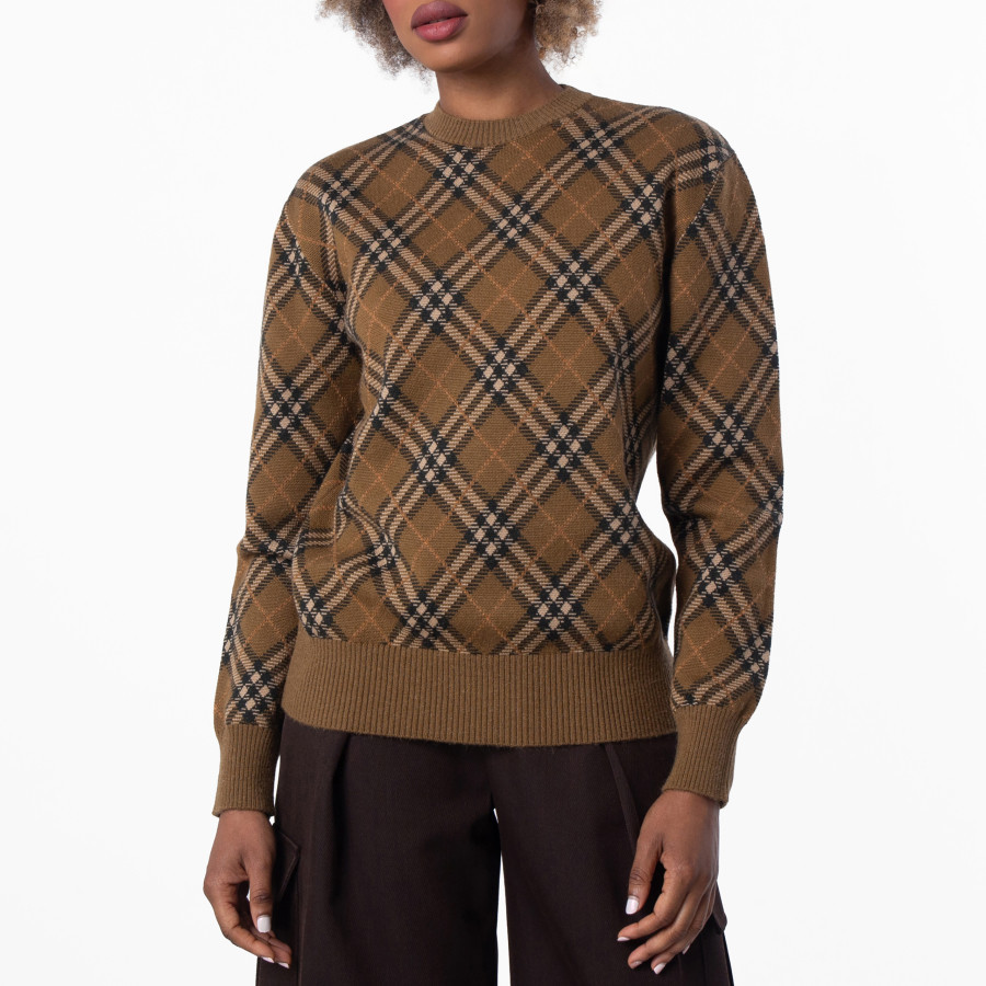 Burberry Check Wool Mohair Blend Sweater, Size Medium | Jomashop.com & JomaDeals.com