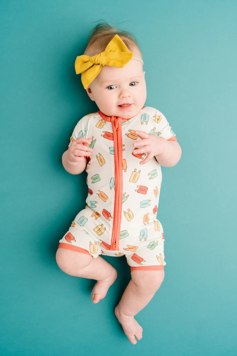 Summer Popsicles Bamboo Short Romper | Little One Shop Co