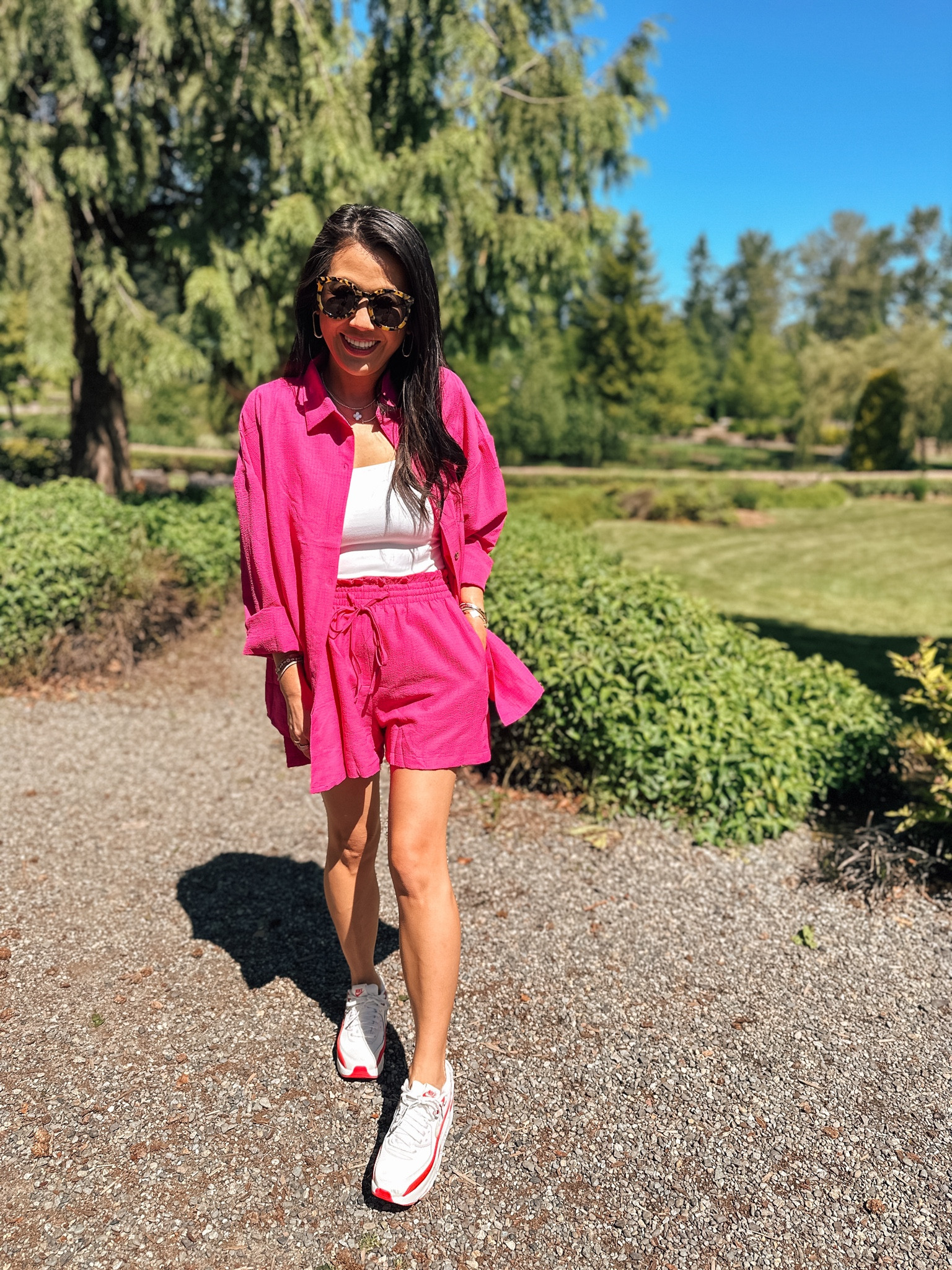 Matching shorts set
Summer outfit 
Summer casual
Mom style

	Coordinated summer set
	•	Casual summer attire
	•	Beach day outfit
	•	Effortless style
	•	Stylish mom outfits
	•	Easy summer fashion
	•	Relaxed summer wear
	•	Warm weather essentials
	•	Trendy mom looks
	•	Simple summer chic