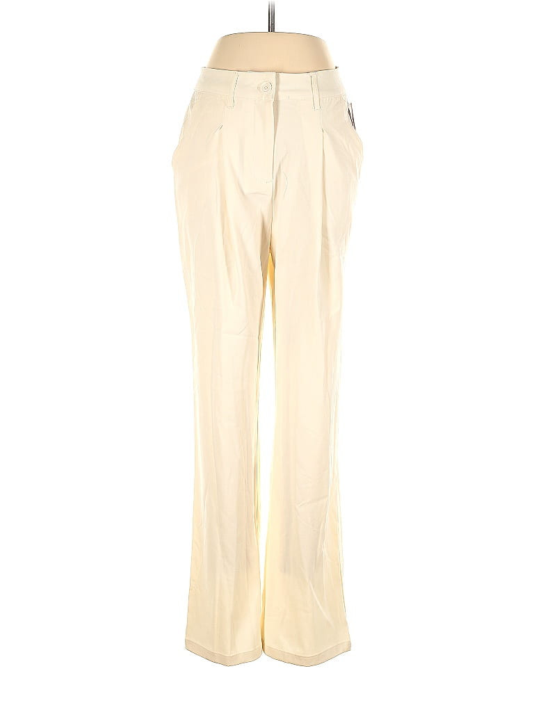 Wild Fable Casual Pants - High Rise: Ivory Bottoms - Size Small | ThredUp