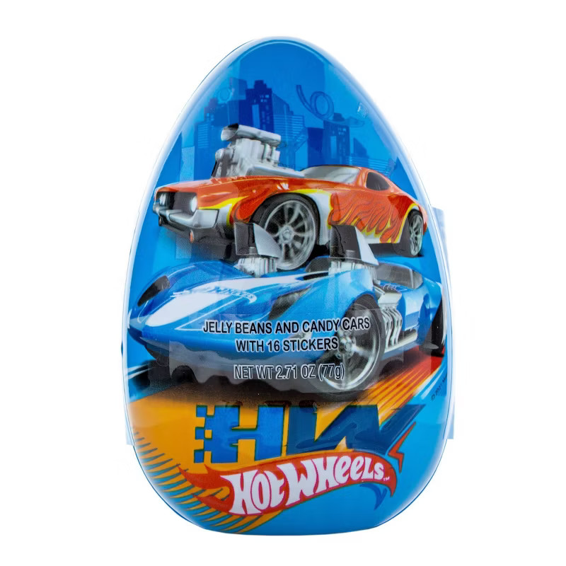 Galerie Hot Wheels Easter Jumbo Molded and Printed Egg with Candy - 2.71oz | Target