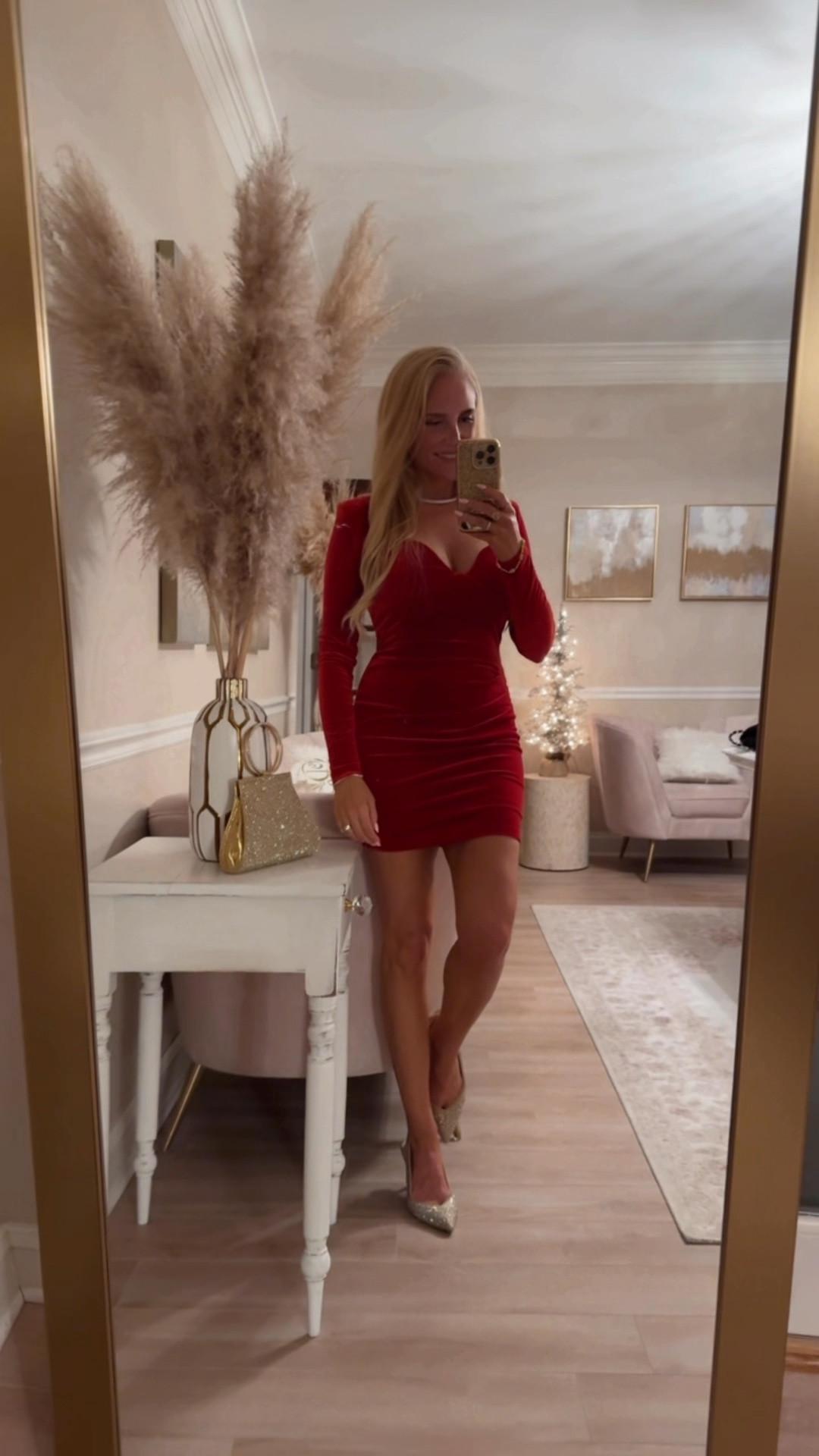 The holiday party dress that I forgot to share with you! This red velvet dress has the most gorgeous sweetheart neckline and is so stunning and flattering! This dress would look gorgeous for Valentine's Day too ♥️  this dress was sold out and only a few are in stock now so hurry and get it now if you want it!

#LTKHoliday #LTKSeasonal
