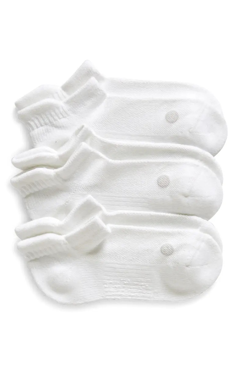 Zella Assorted 3-Pack Tab Ankle Socks | Nordstrom | Nordstrom