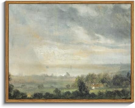 InSimSea Framed Canvas Wall Art Vintage Decor, High Cloudy Sky Landscape Canvas Art Wall Decor, R... | Amazon (US)