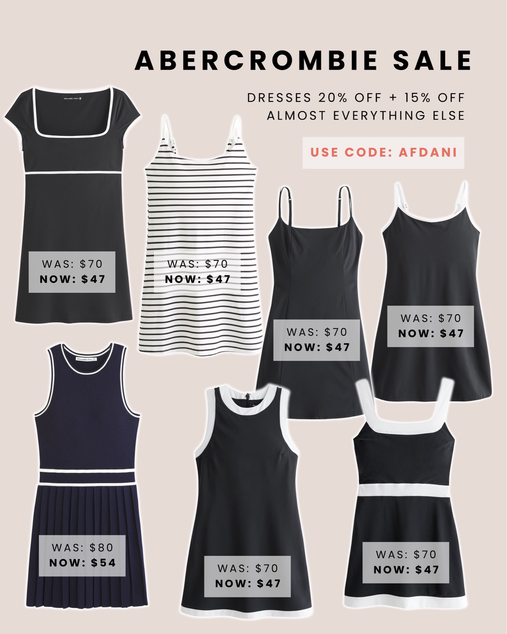 Abercrombie sale! 20% off dresses & men’s shirts + 15% of almost everything

Use code: AFDANI for an additional 15% off! 🩷🩷

Activewear dresses, workout dresses, activewear sale, tennis dress

#LTKfitness #LTKsalealert #LTKActive