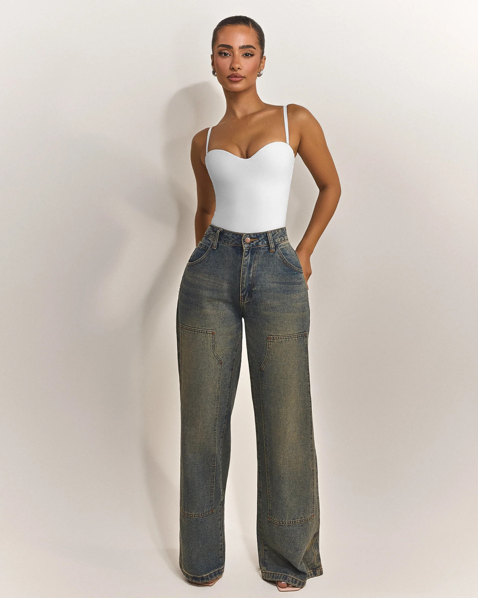 The Sculpt Bodysuit in White | Mars The Label