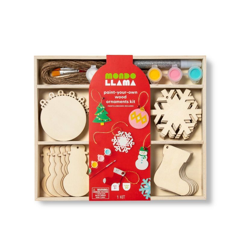 Paint Your Own Wood Ornament Variety Set - Mondo Llama™ | Target