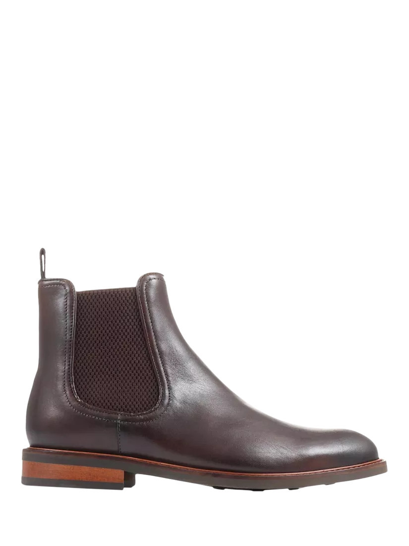 Jones Bootmaker Eastbourne Leather Chelsea Boots, Dark Brown | John Lewis (UK)