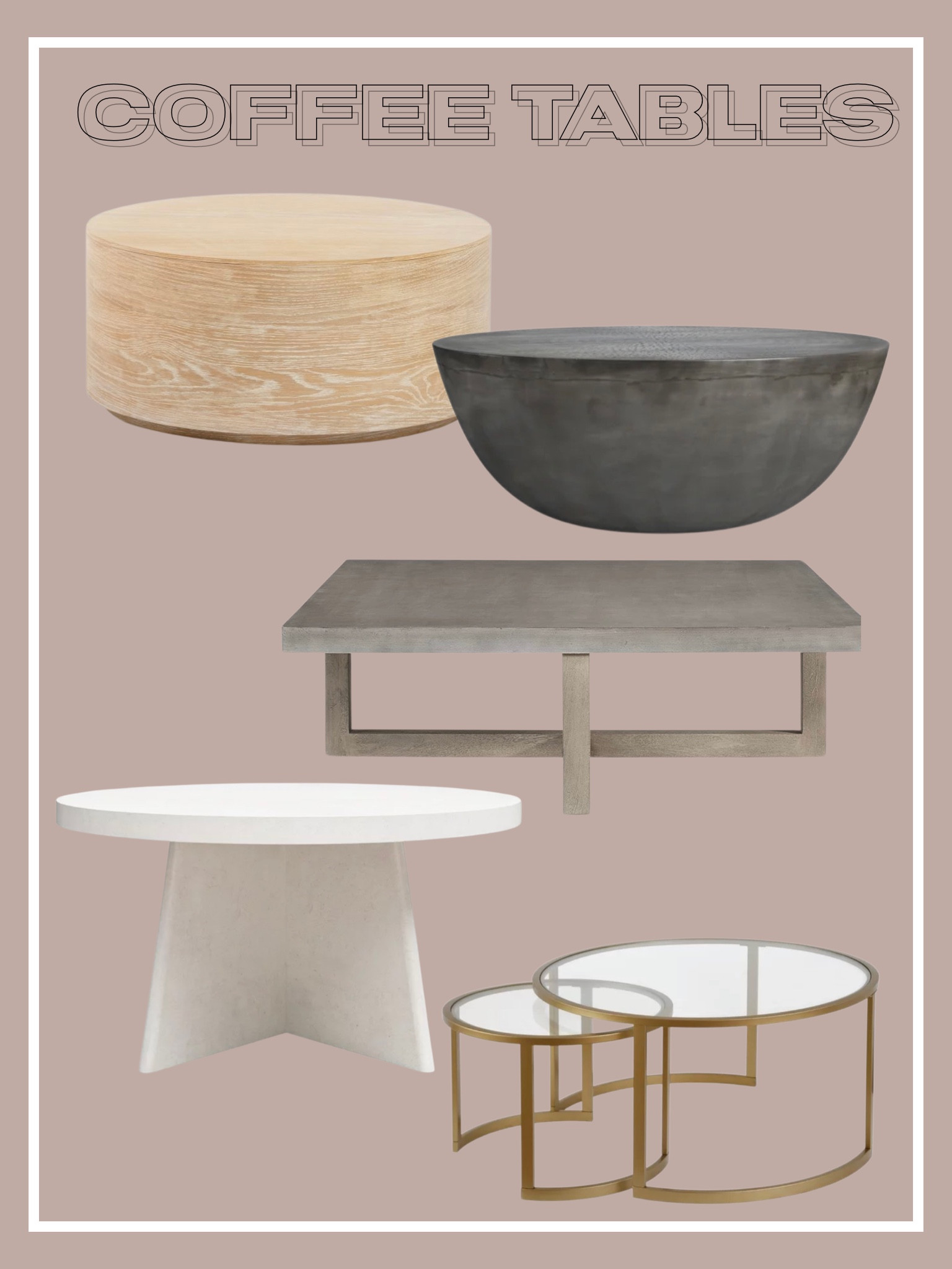 Coffee tables modern tables living room tables 

#LTKunder50 #LTKhome #LTKunder100