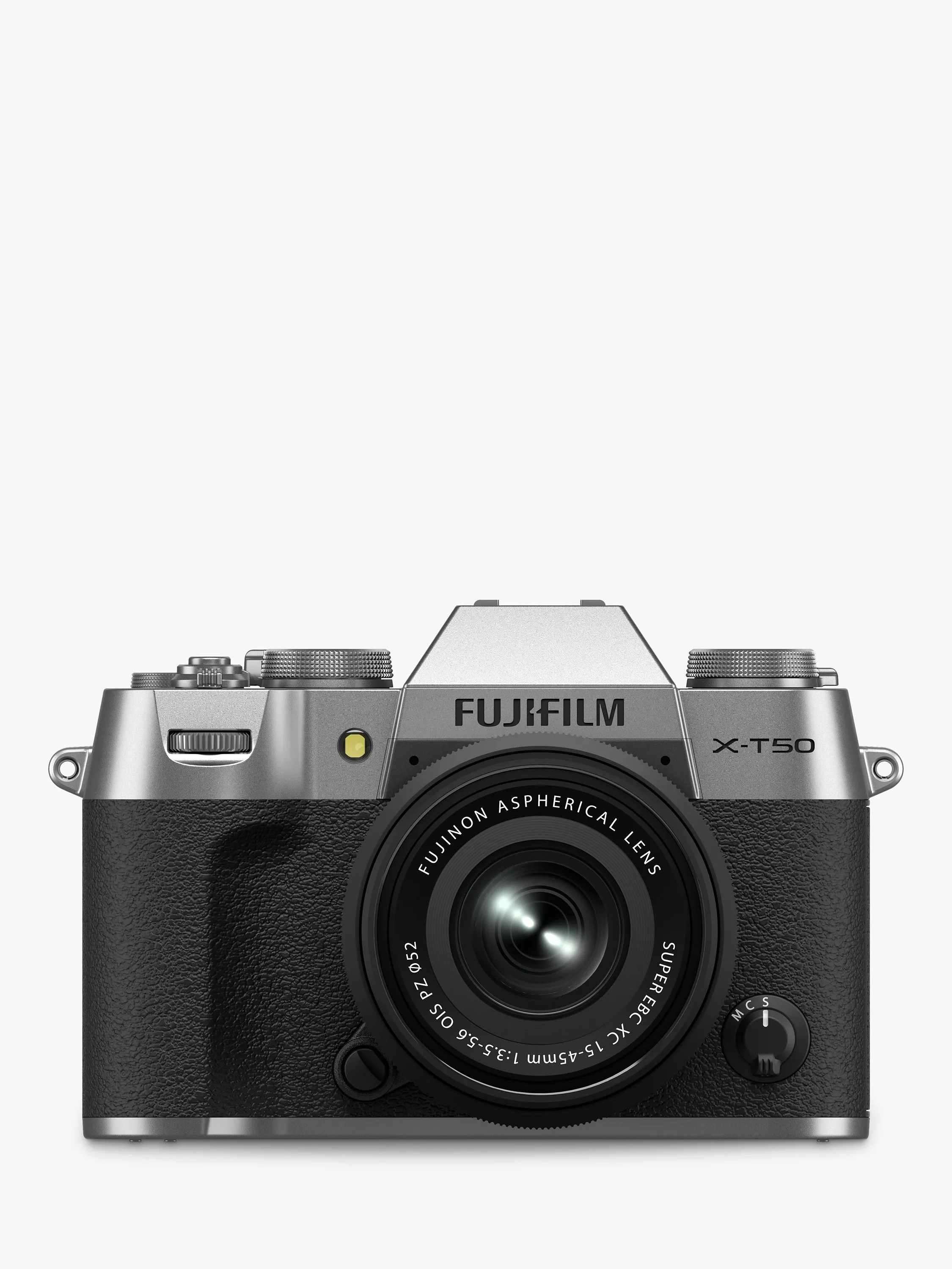 Fujifilm X-T50 Compact System Camera with XC 15-45mm Lens, 6K/4K Ultra HD, 40.2MP, Bluetooth, OLE... | John Lewis (UK)