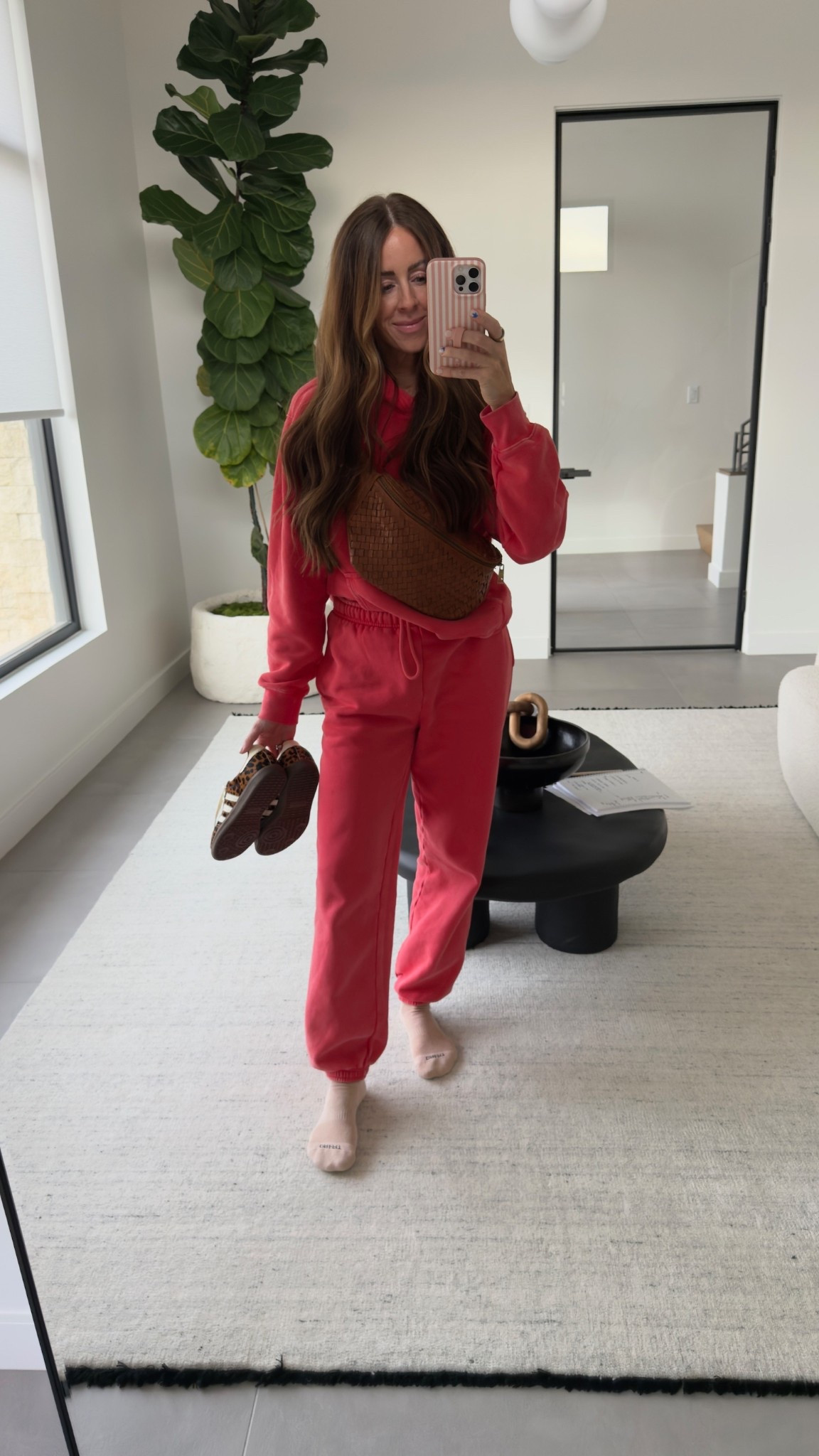 Today’s outfit! I’m all about being comfortable!!

Xs bottoms
Small top 