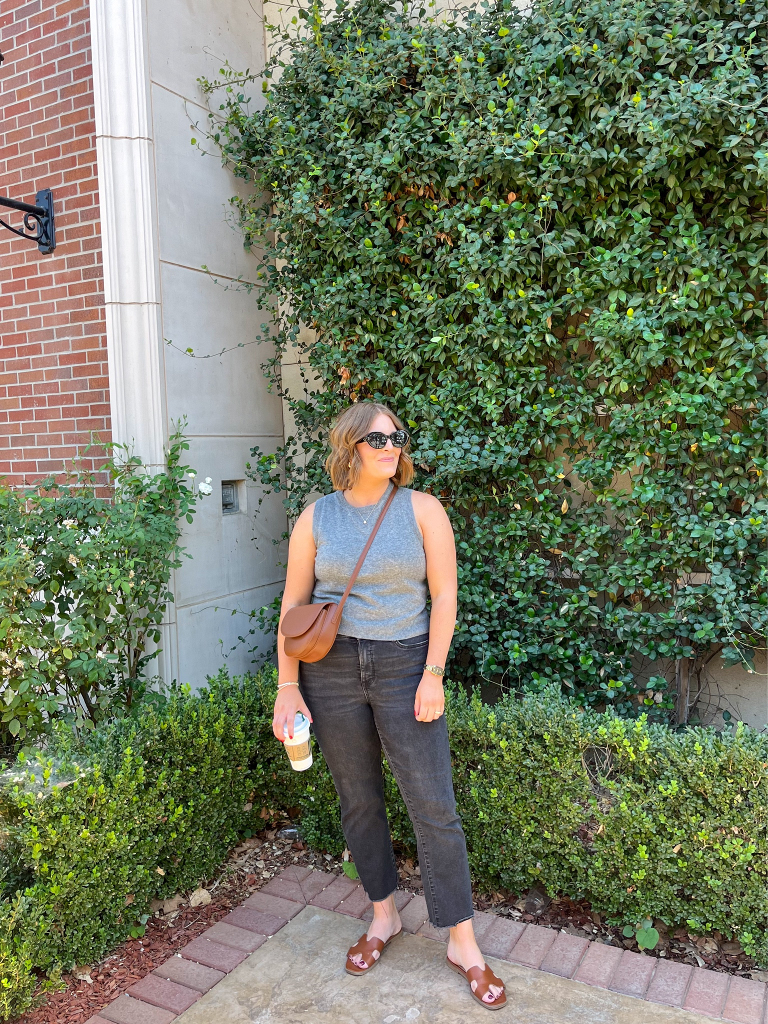 Early Fall Outfit// I’m loving this sweater tank and it’s on sale right now for under $13! Wearing L (tts)

#LTKMidsize #LTKSaleAlert