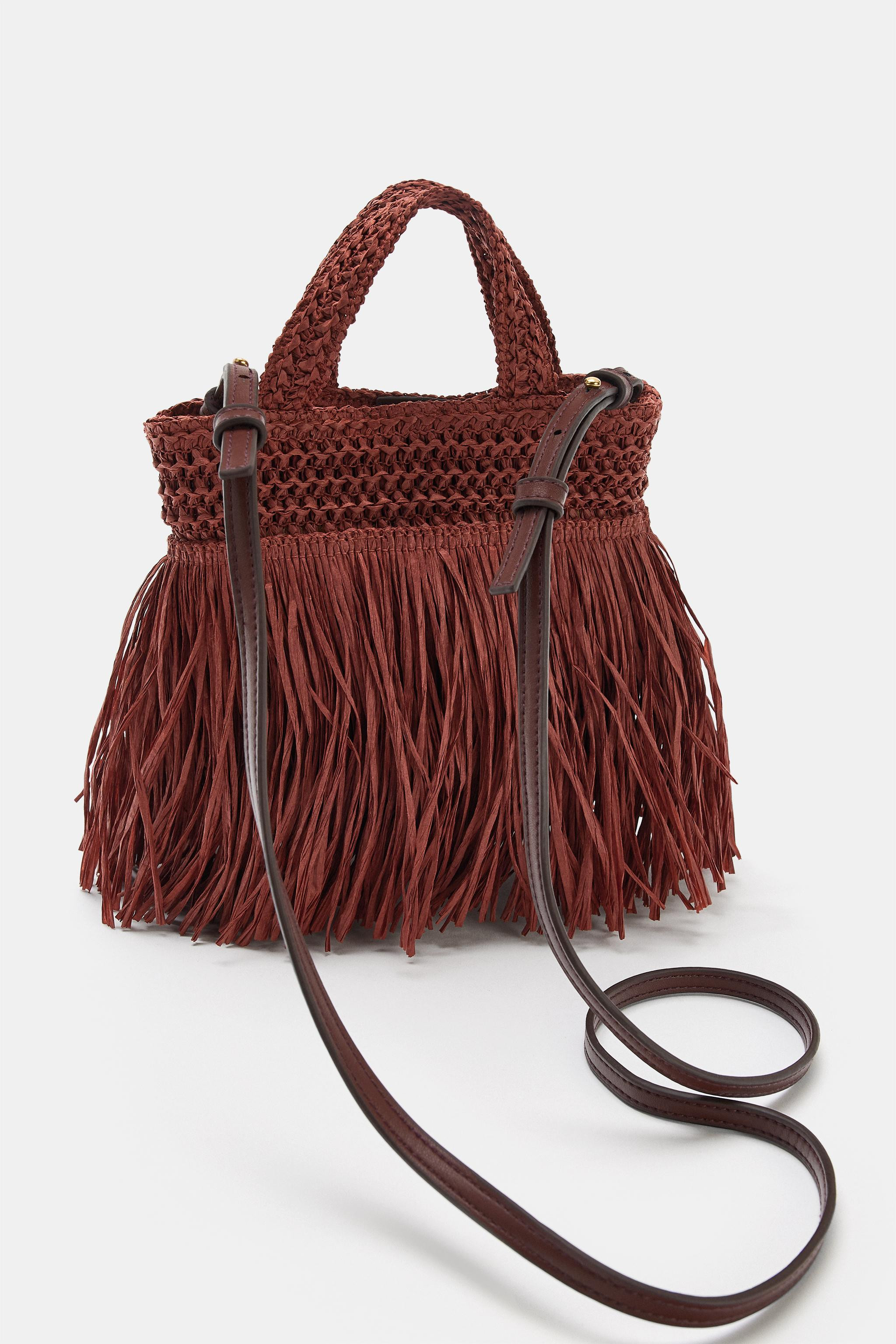 FRINGED MINI HANDBAG | Zara US