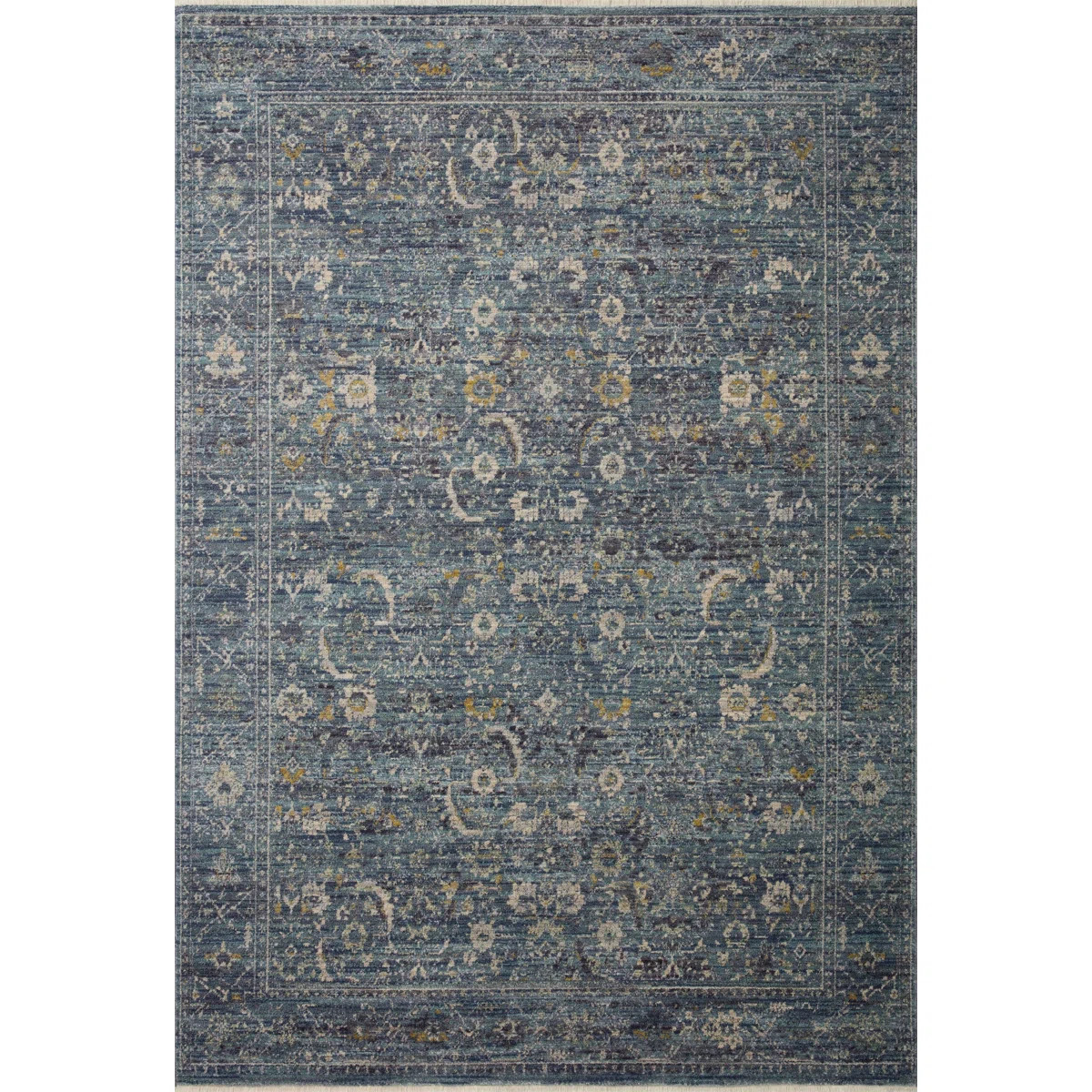 Jean Stoffer x Loloi Bradbury Ocean / Gold Area Rug | Wayfair North America